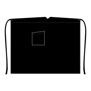 Black Apron With 1 Pocket (RKUA021)