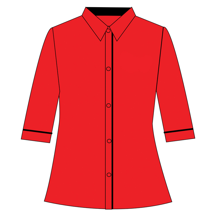 Corporate Shirt Female 3/4 Sleeve (RKUCPS051)