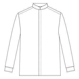 DDR Restaurant Waiter White Long Sleeve (RKUCPS062)