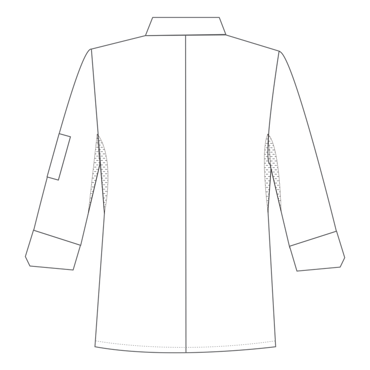 Plain Cook Jacket (RKURSU2) - Image 2